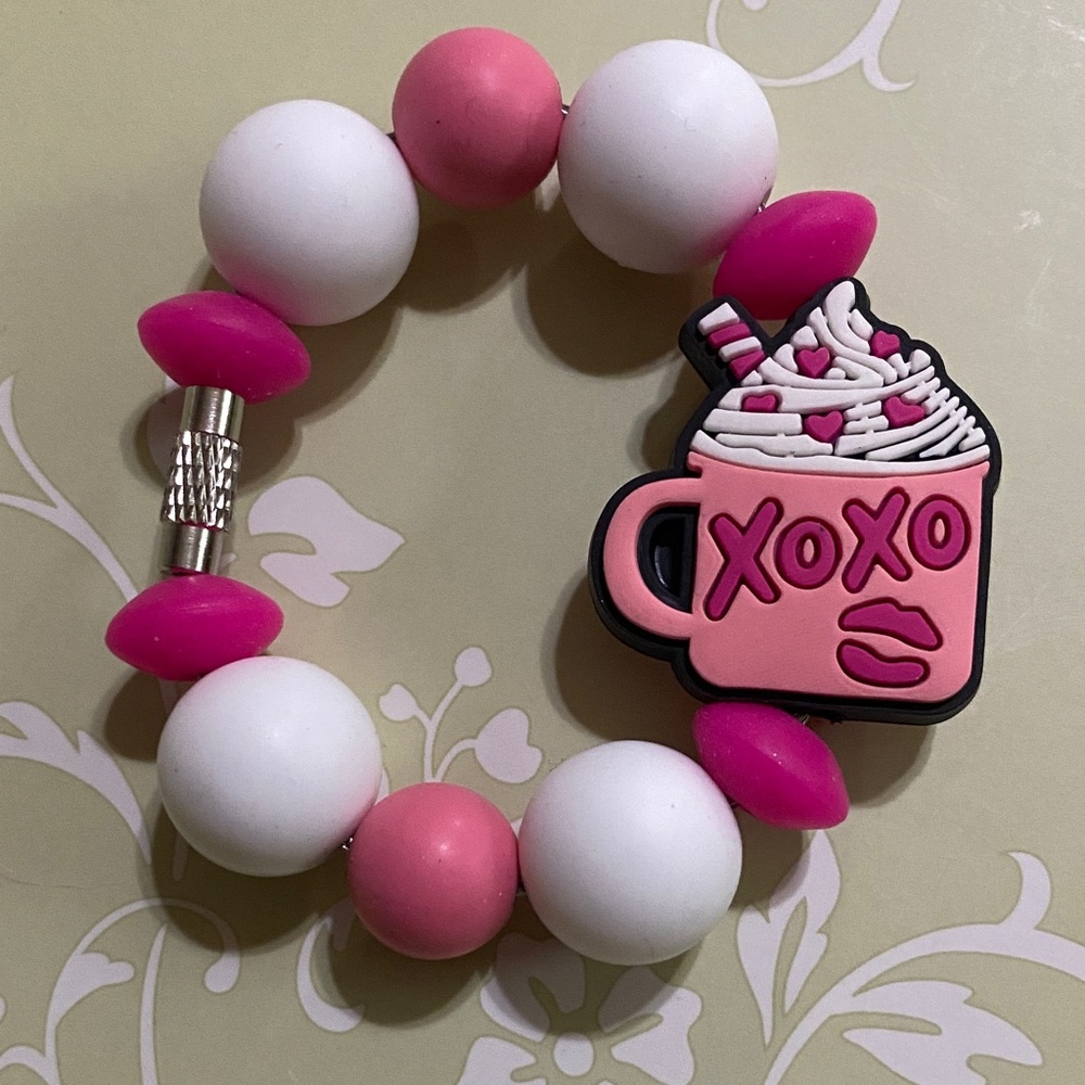 XOXO Whipped Coffee Drink Stanley Charm Bracelet